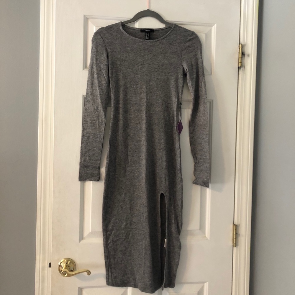 Long gray dress